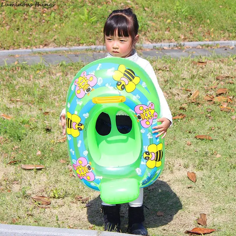 

1PC Inflatable Swimming Rings Baby Water Play Games Seat Float Boat Child Swim Ring Accessories Water Fun Pool Toys