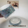 Luxury Rotary Rhinestone Makeup Organizers Sparkling Pencil Pen Holder Cosmetic Storage Tool Cosmetic Brush Storage Box 3 Slots 3