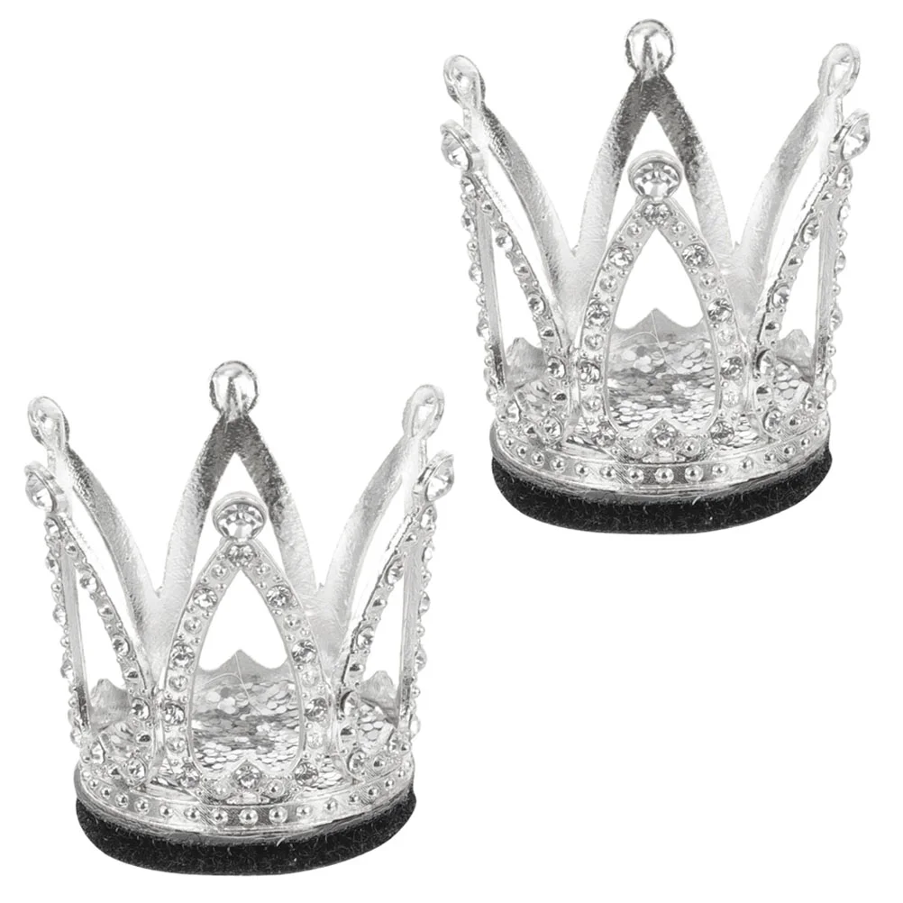 

2pcs Scooter Accessory Girls Decoration Multi-functional Rhinestone Crown for