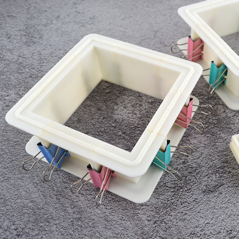 MXME Adjustable Mold Housing Plastic Frame for Silicone Rubber Molds DIY Resin Casting Craft Soap Mould Making Tools