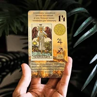 Learning Tarot With Meaning On It Decks 10.3x6cm High Quality 78pcs Cards Divination Board Games Party Entertainment Games 2