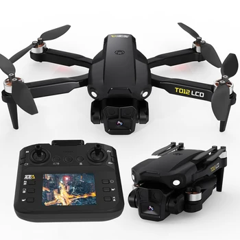 TD12LCD con droni brushless a motore con schermo LCD Quadricottero con posizionamento del flusso ottico RC per principianti