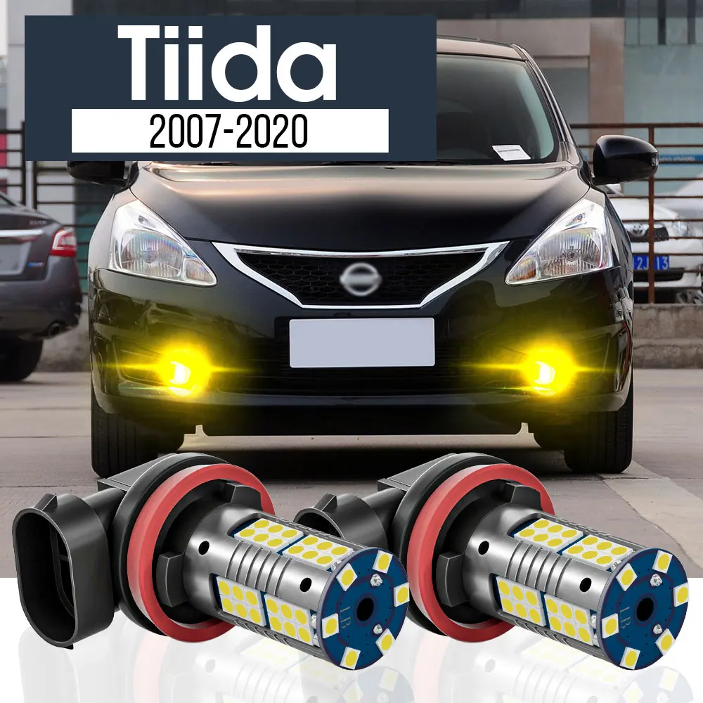 

2pcs LED Fog Light Lamp Blub Canbus Accessories For Nissan Tiida C11 C12 C13 2007-2020 2009 2010 2011 2012 2013 2014 2015 2016