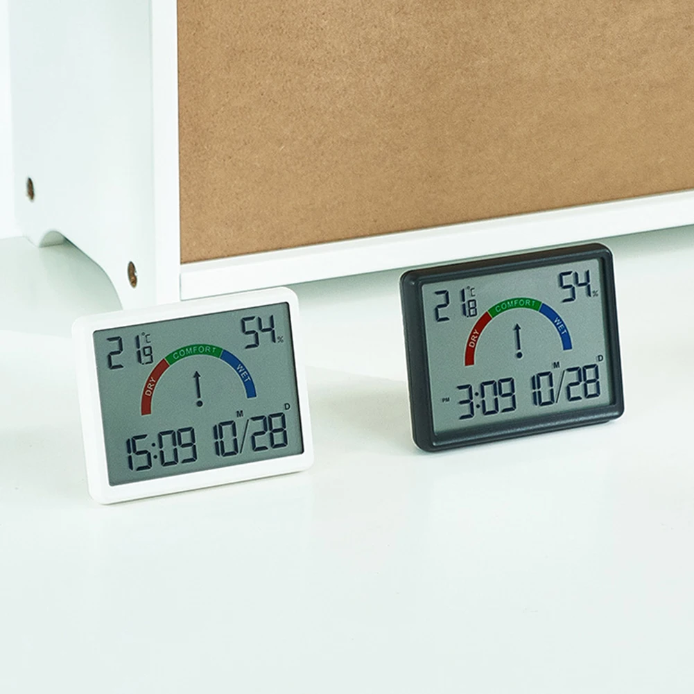 Description Picture 4 of itemTemperature Humidity Meter Multi-function Magnetic Design Large Screen Electronic Alarm Clock Digital Thermometer Meter Dropship
