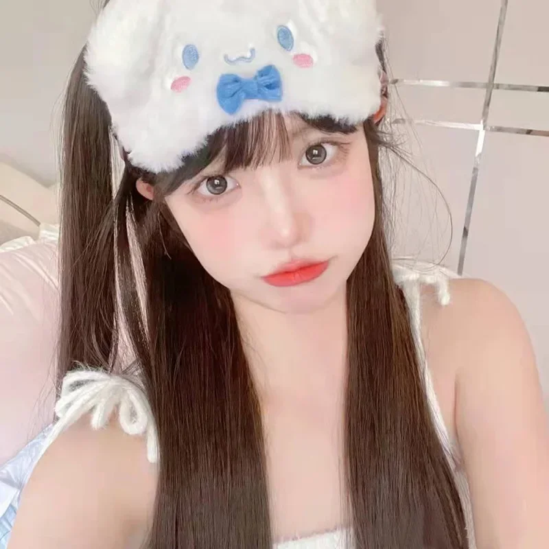 Olá Kitty Soft Plush Eye Mask, Bonito Dos Desenhos Animados Sleep