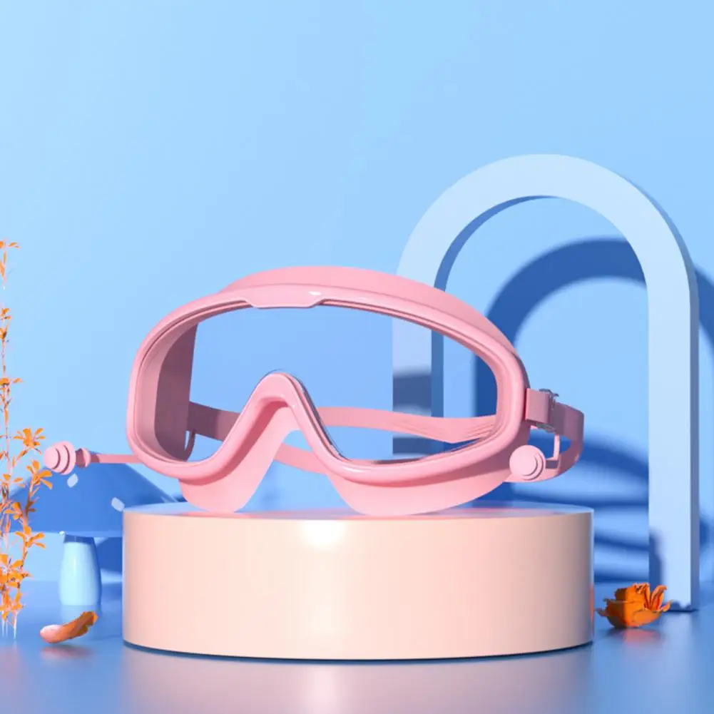 Swimming Goggles Transparent With Earplugs Kids Goggles Wide Vision Comfortable Leak-proof Pool For Diving Summer Swim