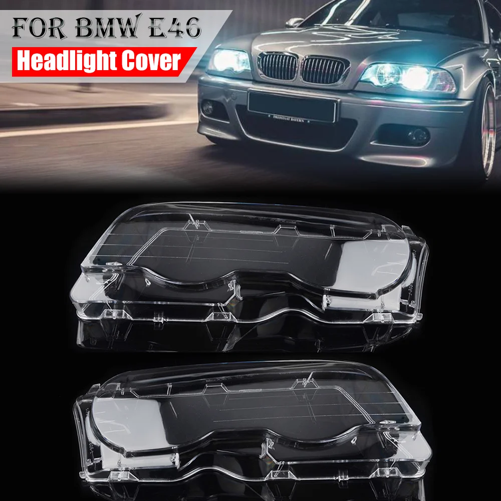 

Автомобильная лампа-абажур для фары BMW 3 серии E46 2DR 1999-2003 M3 2001-2006, прозрачная стеклянная автомобильная лампа
