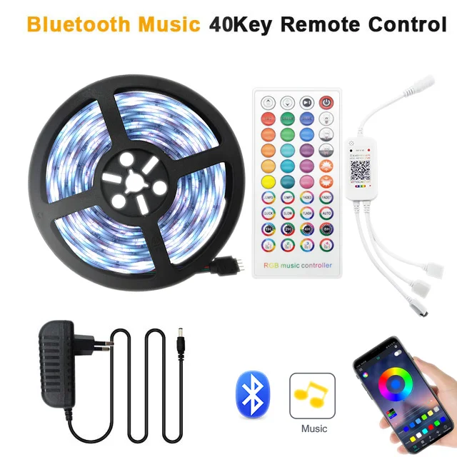 Smart WiFi RGB LED Neon Strip Lights with Music Sync
