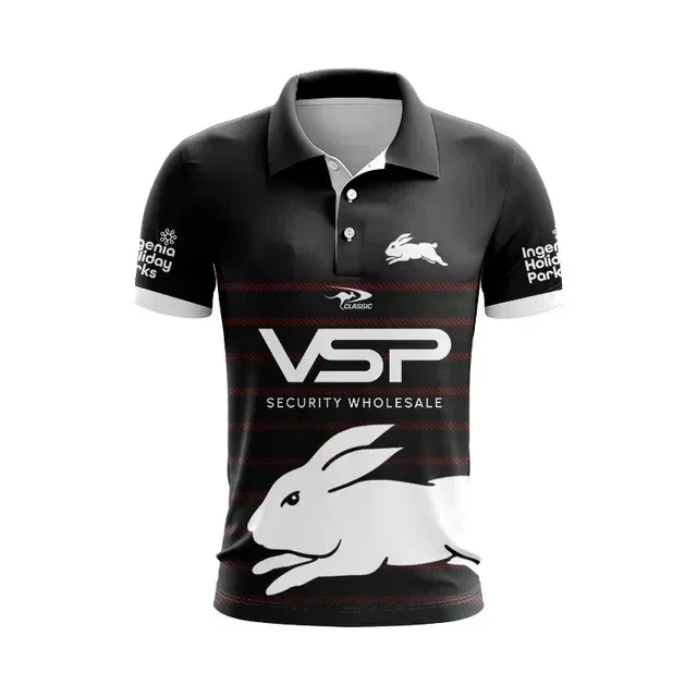 thumbnail image 1 of CAMISETA POLO South Sydney Rabbitohs 2024 Camiseta de rugby de local/visitante/entrenamiento - Talla para hombre: S-5XL (número de nombre personalizado impreso), 1 of 5