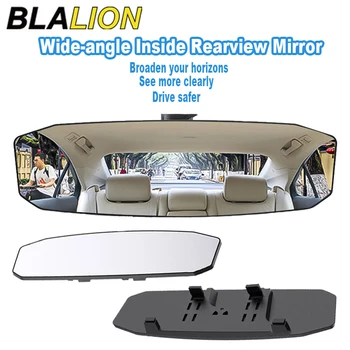 BLALION 자동차 베이비 미러 백미러, 광각 파노라마 지원, 눈부심 방지, 대형 비전, 인테리어 모니터, 자동차 범용