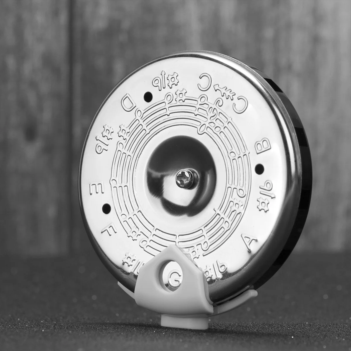 

13 Tone Note Key Chromatic 13 Holes F-F Pitch Guitar Tuner Tuning Violin Bass (Silver)