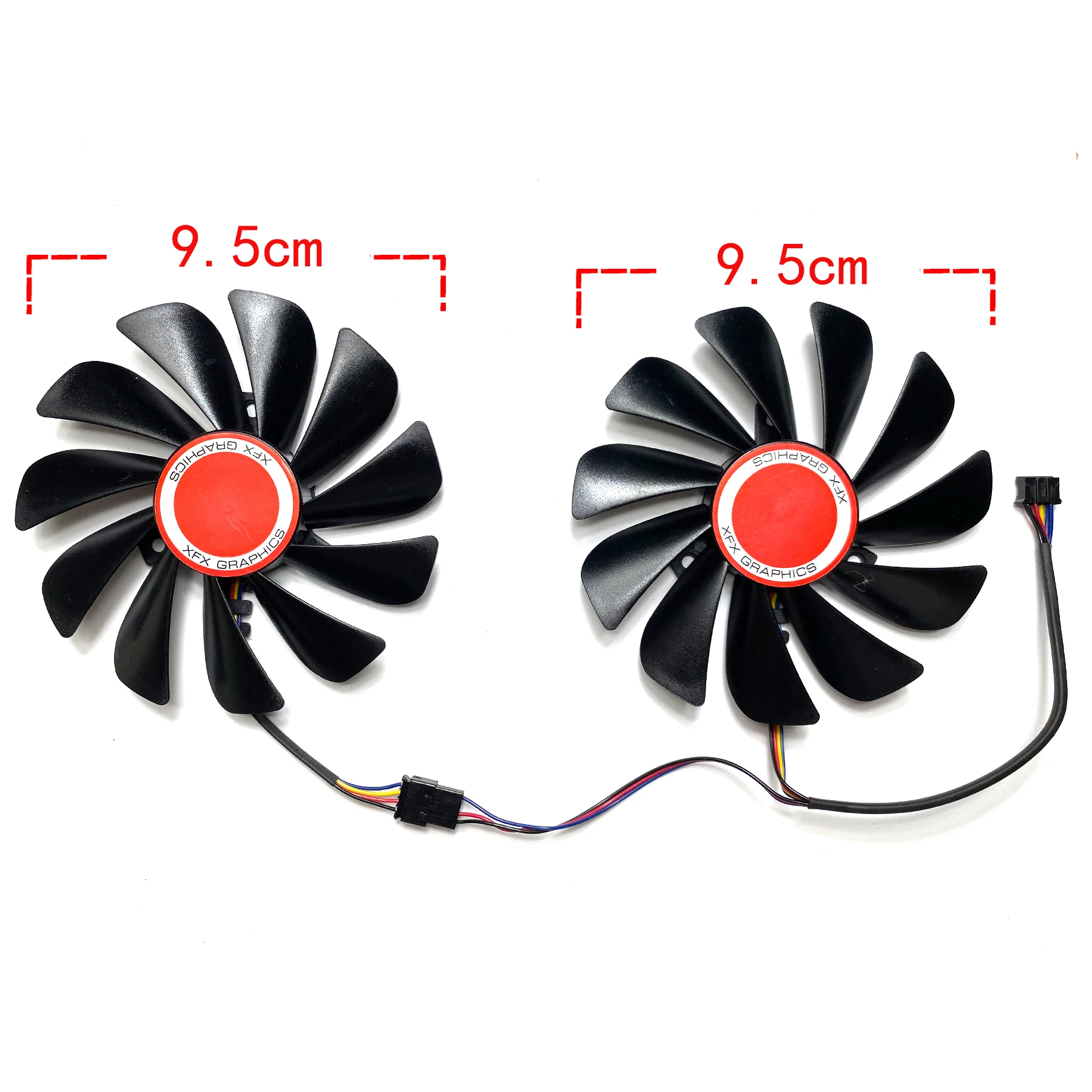 Placa gráfica substituição ventilador, XFX Radeon RX580
