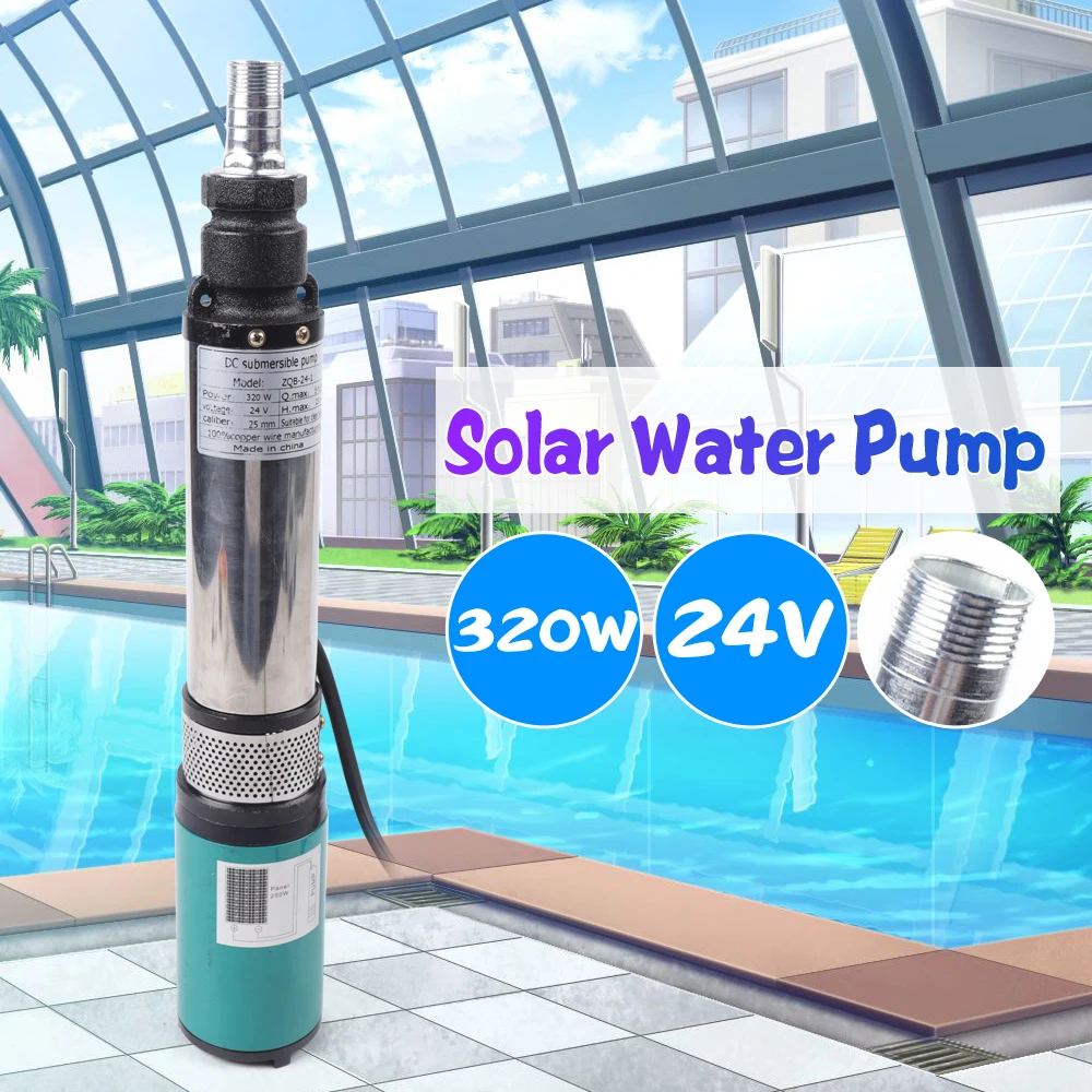 320W 24V Electric Farm Pump Submersible Deep Bore Well Water Pump