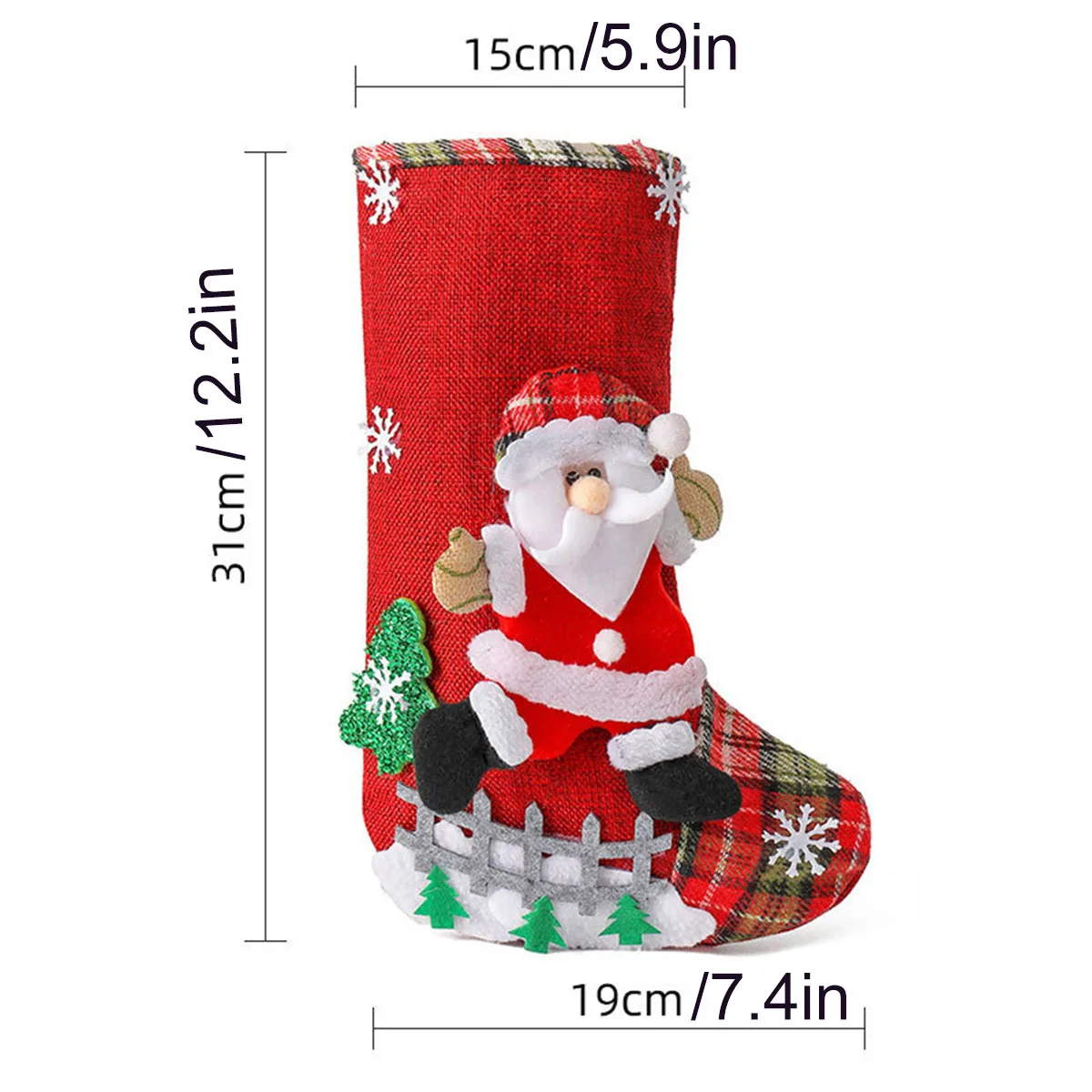 Christmas Socks Large Fence Decorations Linen Candy Gift Bags Christmas Trees Home Decorations Holiday Parties gift bags christmas gift bags velvet gift bags christmas stockings