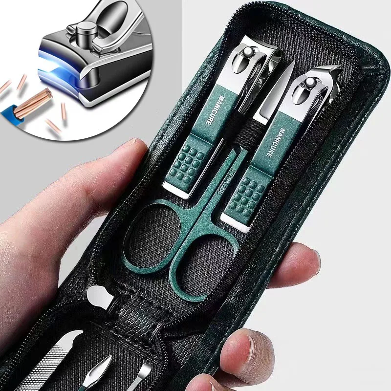 6Pcs Portable Manicure Sets Pedicure Kits Bright Nail Clipper Set Special Nail Clippers Beauty Tools 6 Piece Portable Household