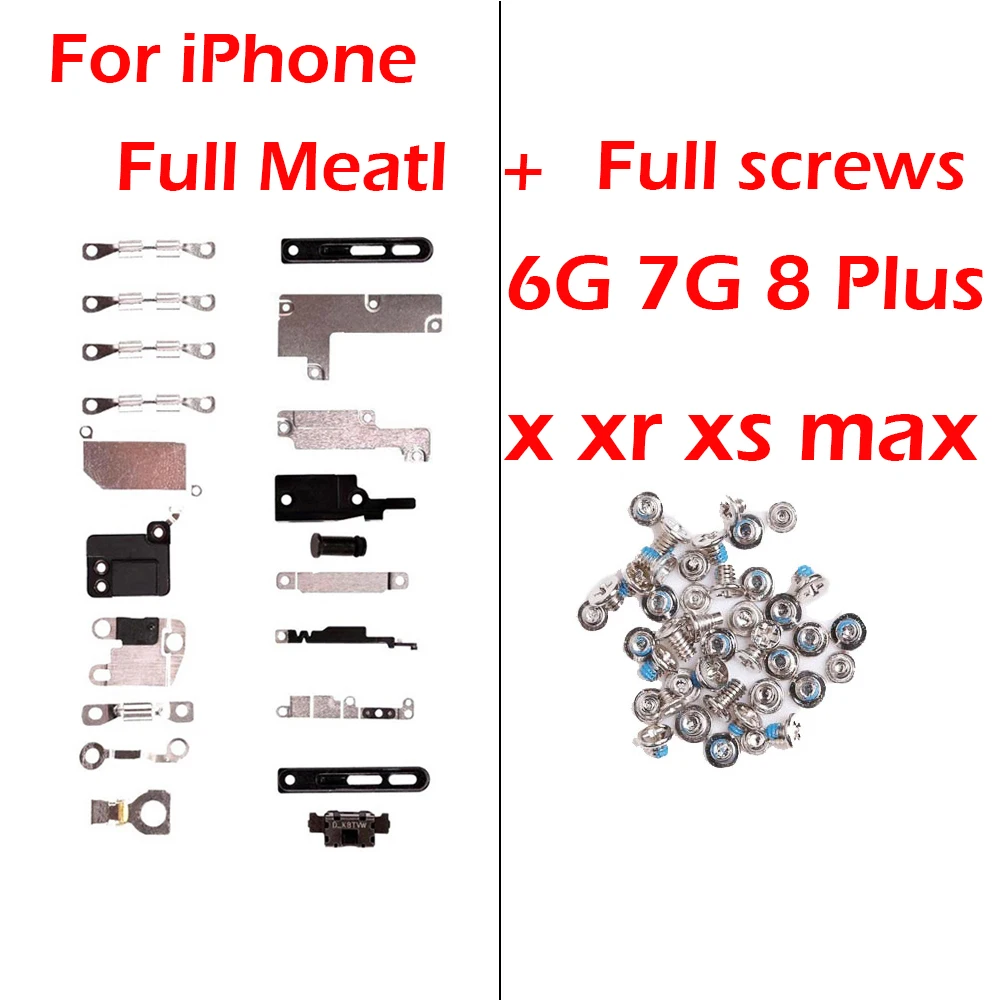 Comprehensive Screw Set with Small Metal Bracket Shield for Smartphone Repair and Assembly