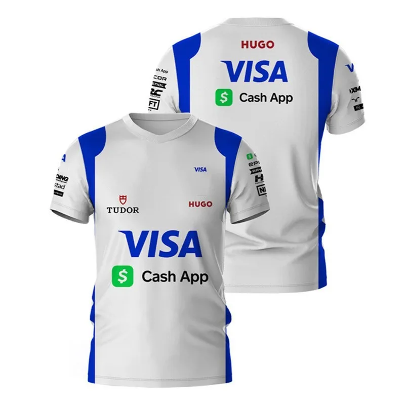 2024 New F1 Racing Race Rb Team Daniel Ricciardo T-Shirt Summer Outdoor Racing Extreme Sports Fan T-Shirt Quick Dry Cycling Suit