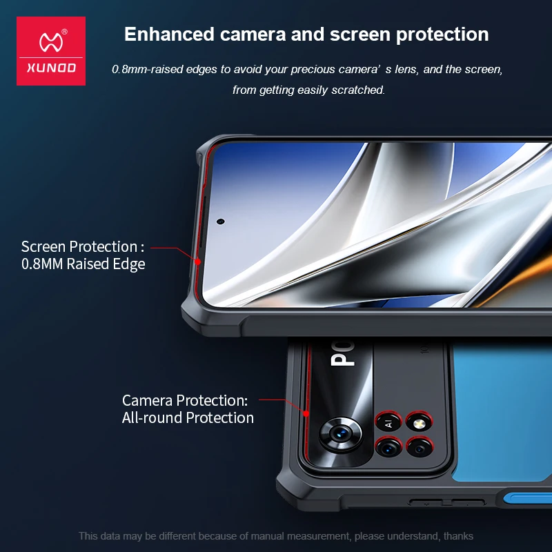 Etui na telefon Xundd do obudowy POCO X4 X3 M4 Pro poduszka powietrzna odporna na wstrząsy etui typu Bumper ekran i obiektyw pełna ochrona pleców Tranparent Cover 3 Etui na telefon Xundd do obudowy POCO X4 X3 M4 Pro poduszka powietrzna odporna na wstrząsy etui typu Bumper ekran i obiektyw pełna ochrona pleców Tranparent Cover 3