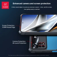 Etui na telefon Xundd do obudowy POCO X4 X3 M4 Pro poduszka powietrzna odporna na wstrząsy etui typu Bumper ekran i obiektyw pełna ochrona pleców Tranparent Cover 3