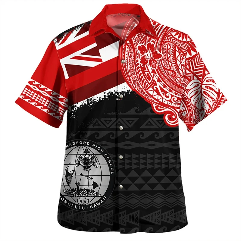 thumbnail image 1 of Camisetas con la bandera de Hawái de la Polinesia americana con impresión 3D para hombre, camisetas cortas con gráficos de Hawái, ropa, camisetas para hombre, 1 of 4