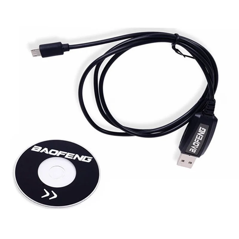 

Set Programming Cable Walkie Talkie Accessories Black For Baofeng BF-T1 Mini Radio Plastic Replacement Durable