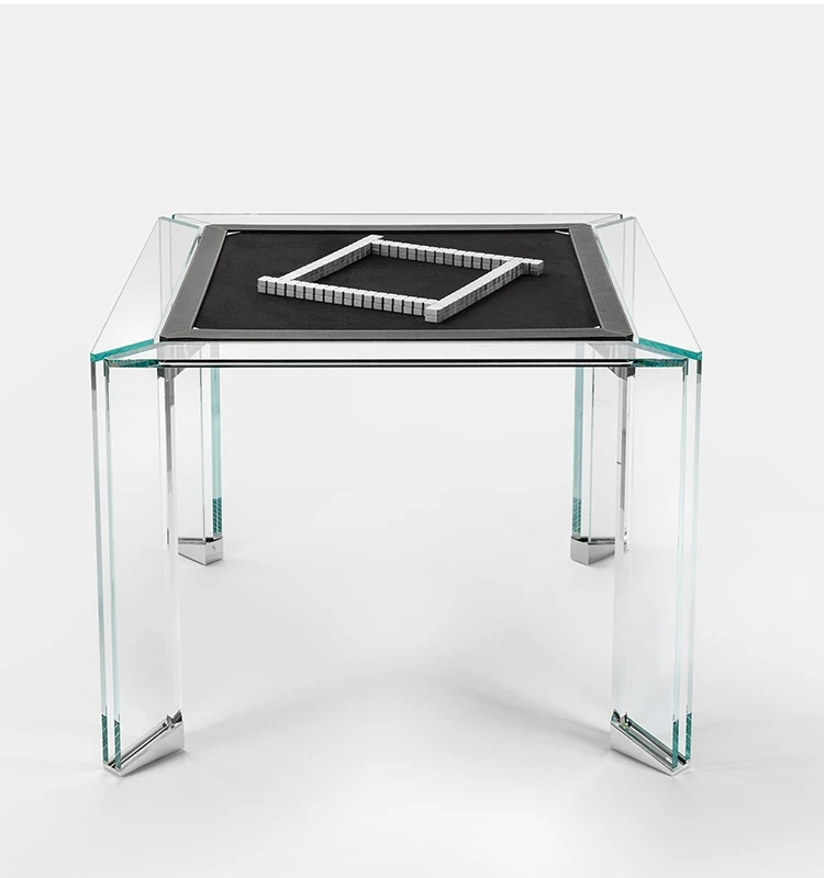 

Acrylic crystal glass clubhouse mahjong table, chessboard, designer Go table