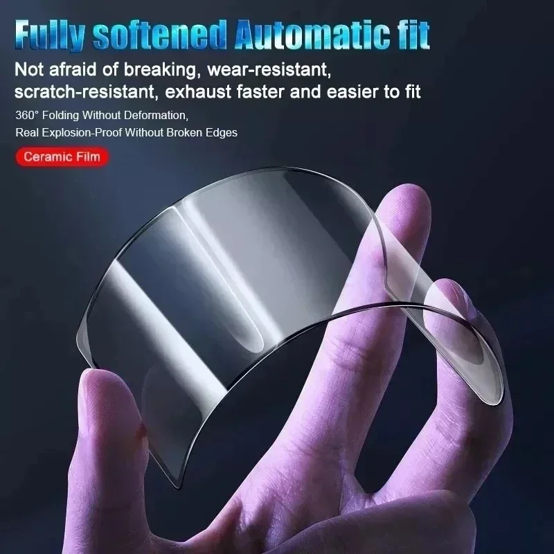 4Pcs Soft Matte Ceramic Film for iPhone 14 Pro Max Screen Protectors for iPhone 13 12 11 X XR XS Max Mini 7 8 6 15 Plus SE