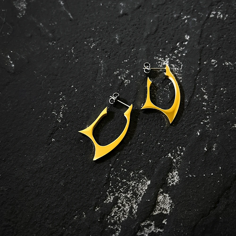 ENFASHION Thorns Stud Earrings For Women Christmas Stainless Steel Pendientes Irregular Earings Gold Color Fashion Jewelry E1451