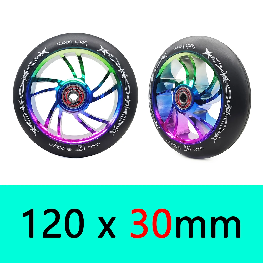Premium Replacement Scooter Wheels with Bearings & Bushings - Set of 2