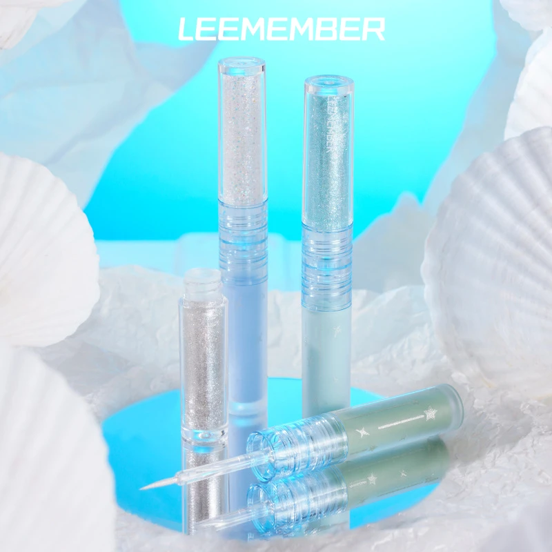 LEEMEMBER Gemini Series Liquid Eyeshadow Fine Diamond Refresh Eye Shadow Double Texture Effect Brighten Makeup Cosmetic 3