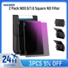 NEEWER 2 Pack ND0.9/1.8 Square ND Filter, 4"x5.65" Dual Sided 30 Multi Nano Coated Cinema Neutral Density Filter for Matte Box 1