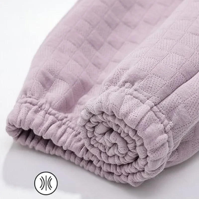 2024 New Autumn Winter Sandwich Pajamas Women's Thick Cotton Cardigan Loungewear Zipper Thin Cotton Air Cotton Sleepwear Set