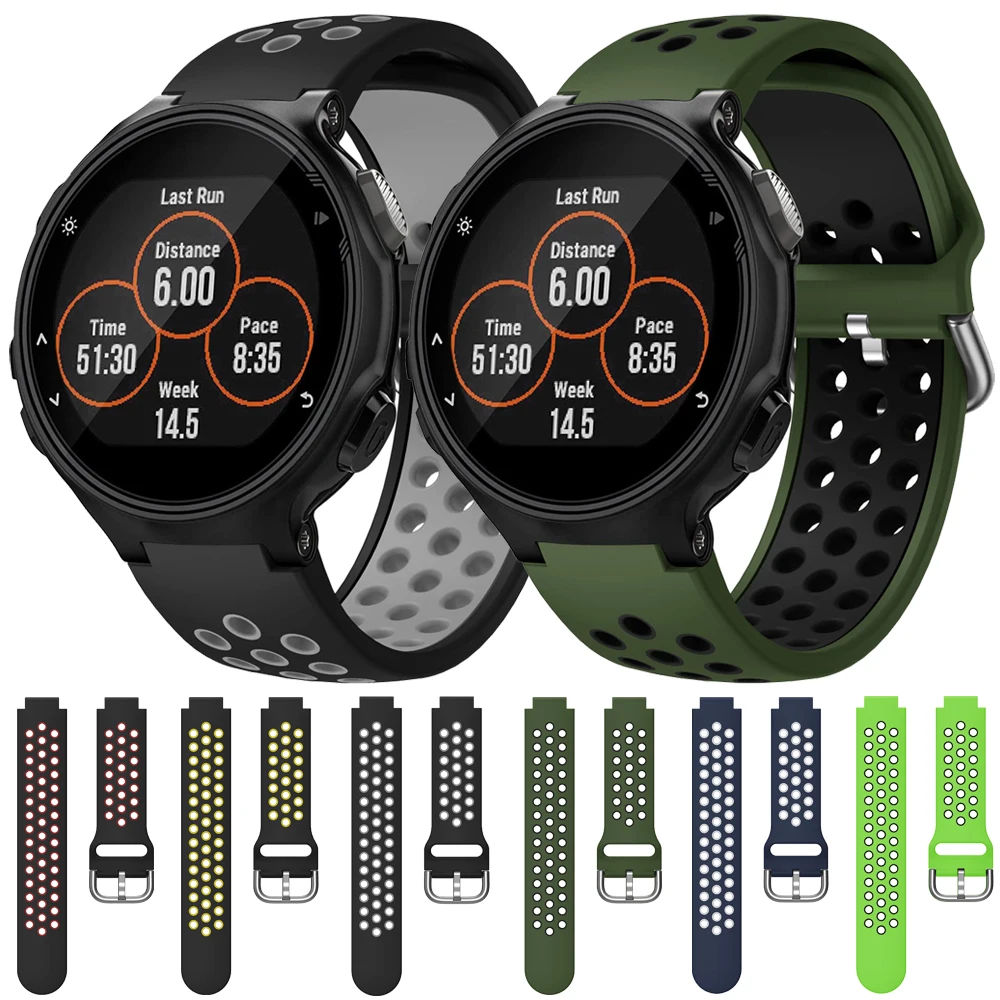 

Ремешок для спортивных часов Garmin Forerunner 735XT, мягкий силиконовый браслет для Forerunner 220/230/235/235 Lite/620/630