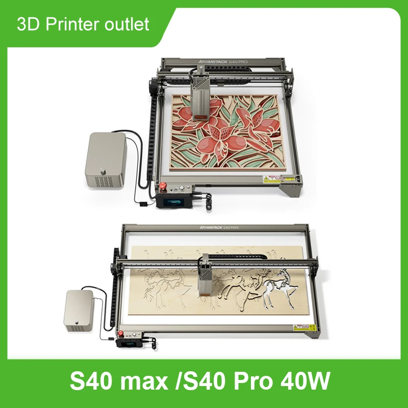 AtomstackS40maxPro40WLaserEngraverwDualAirAssistPumpNewX