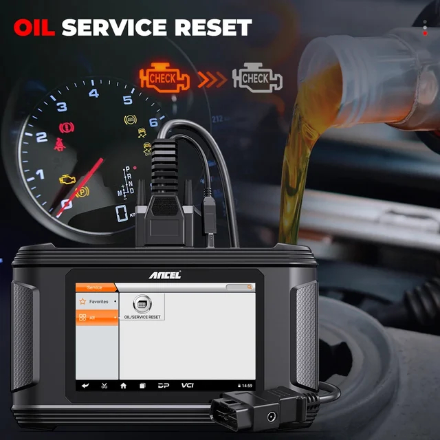 2024 ANCEL DM500 Car Cluster Calibration Tools OBD2 Scanner Oil Reset Instrument Adjustment Tool Code Reader Car Diagnostic Tool 4