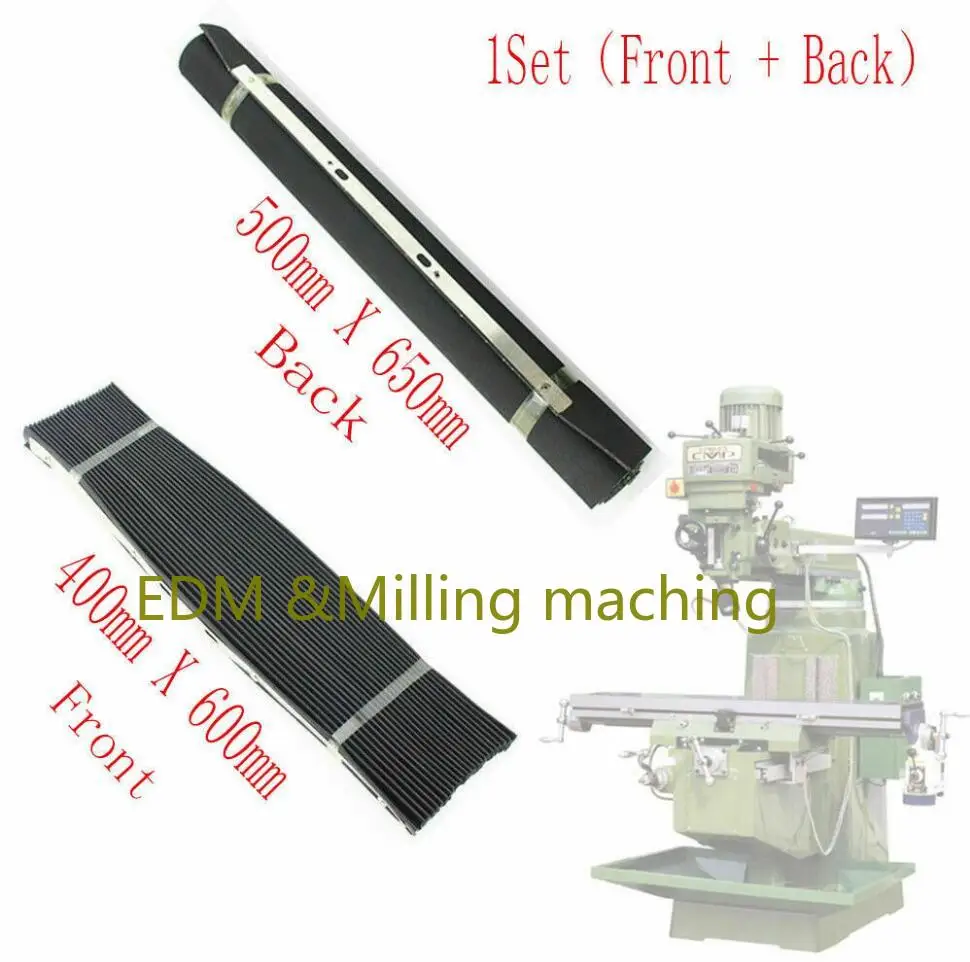 

1Set CNC Milling Machine Accordion Type Way Rubber Cover Set （Front +Back) For Bridgeport Mill Tool
