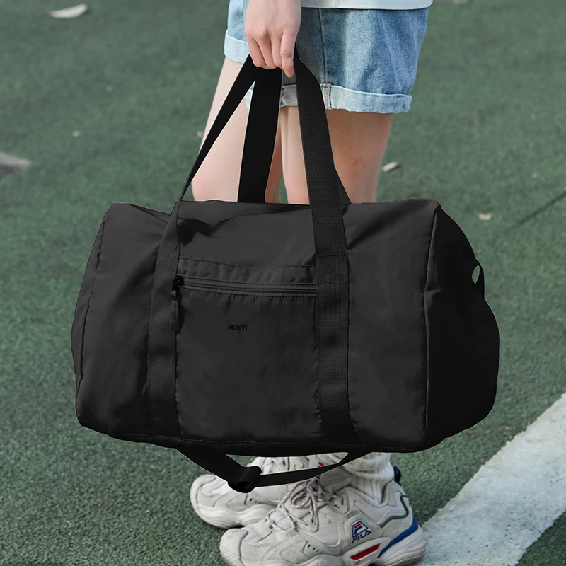 Travel Bags Oxford Foldable Duffels Sports Travel Tote Gym Shoulder Weekender Overnight 37L Waterproof Large Capacity Women