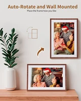 Frameo 10.1 Inch Digital Picture Frame，WiFi Electronic Frame，1280 * 800IPS HD Cloud Smart Digital Photo Frame,32GB Storage, Wall 3
