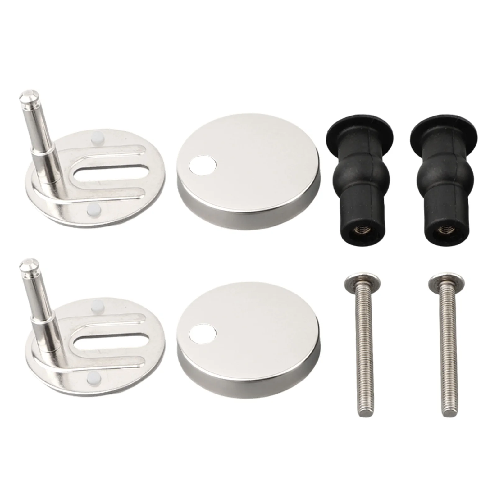 Toilet Seat Hinges Top Fix Hinge Mountings Replacement Release Quick Screws Kit For Toilet Bathroom Furniture Accessories 2Pcs