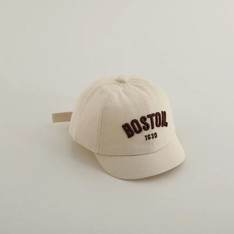 Baby Letter Peaked Caps Kids Embroidery Baseball Cap Sunscreen Hat Cotton Hip Hop Hats