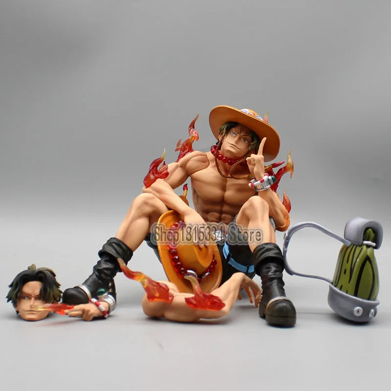

15 см Ace One Piece экшн-фигурка пламя Дрифтинг Portgas · D · Ace подсветка фигурка ПВХ аниме фотомодели игрушки