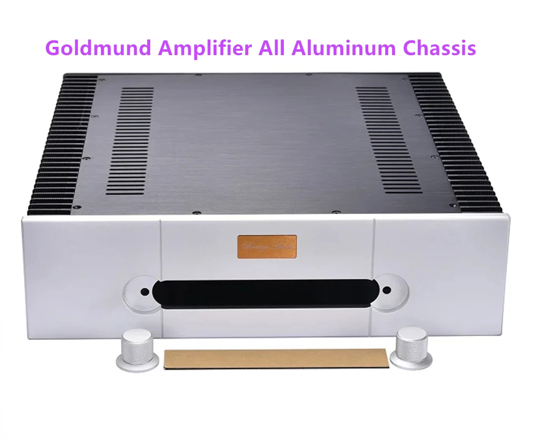 

Усилитель Goldmund, полностью алюминиевое шасси, класс A, фотомагнитола, искусственная кожа (Размер: 430 мм * 120 мм * 313 мм)