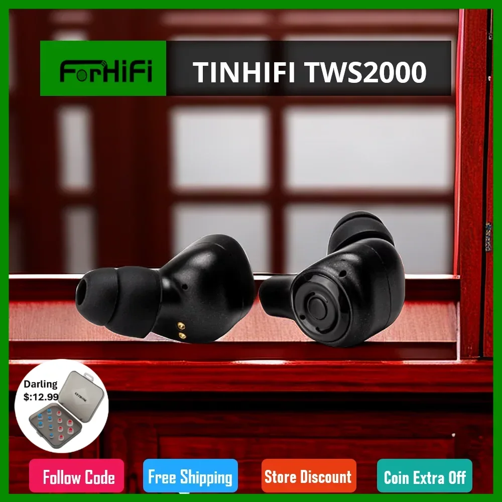 

TINHIFI TWS2000 Bluetooth TWS Wireless Wired Hi-Fi Earphones