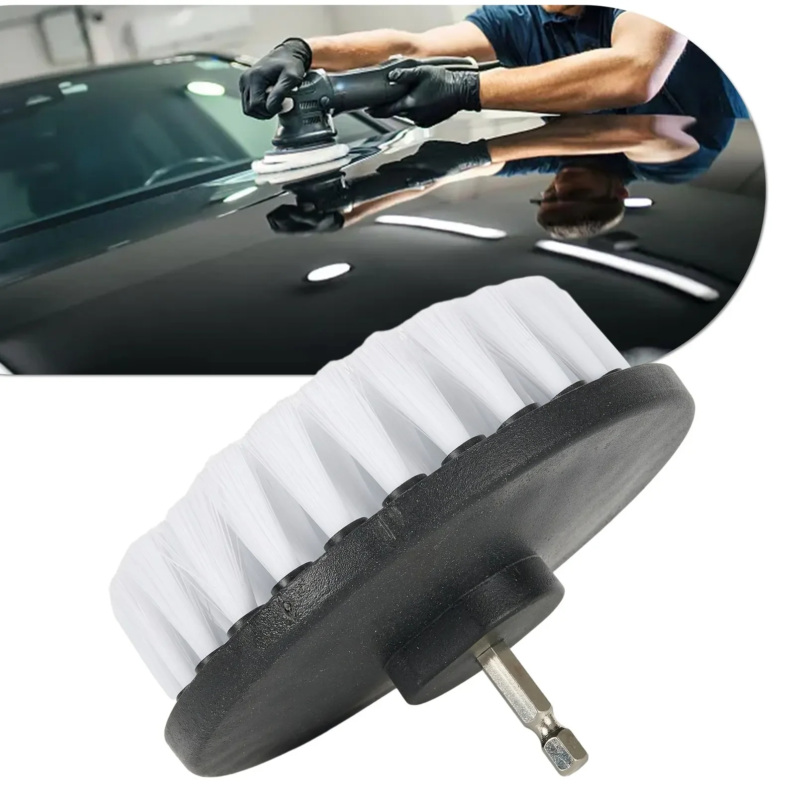 5in Electric Drill Soft Brush For Couches Chairs Carpet Leather Upholstery Seats Furniture Cleaning Tool drill brush attachment set