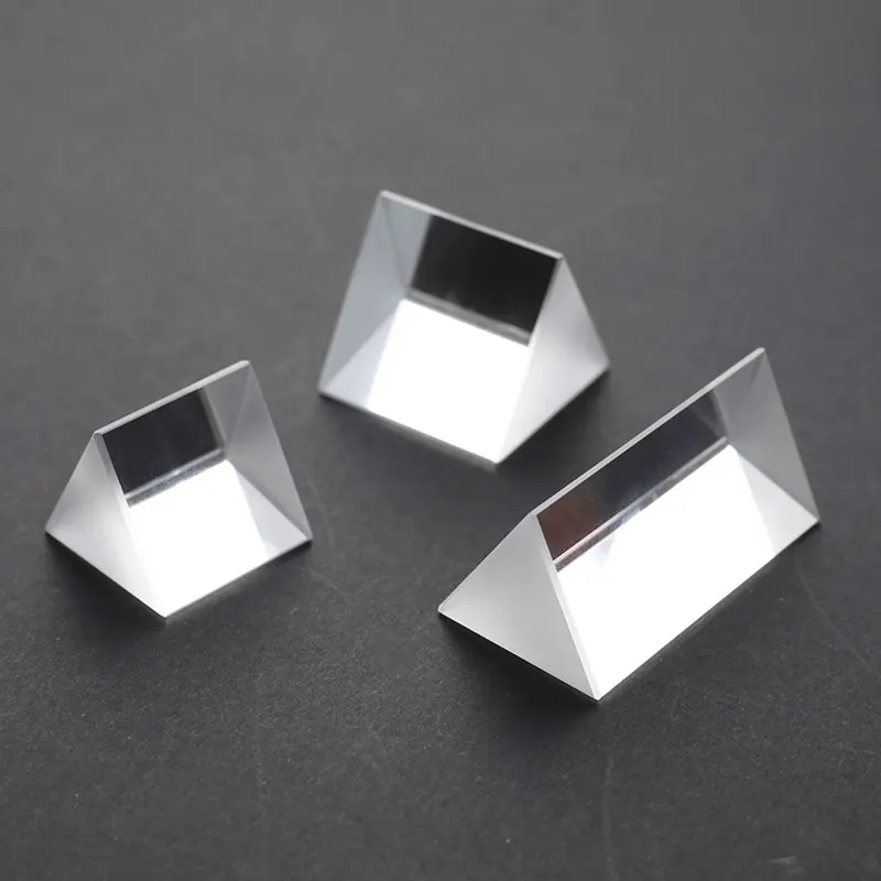 

30*30*30*30mm Triangular Prism Rainbow Prisma Crystal Glass Photographic Prisme Color Prisms Physics Children's Light Experiment