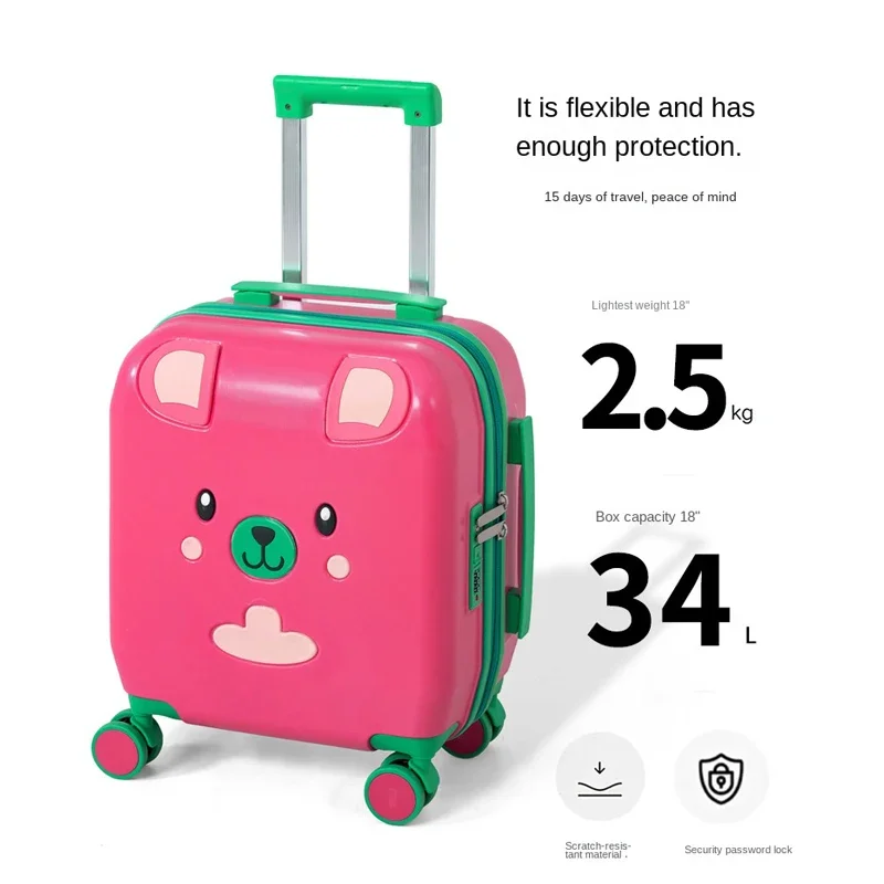18 inch Children Luggage Travel Suitcase Cartoon Suitcase with