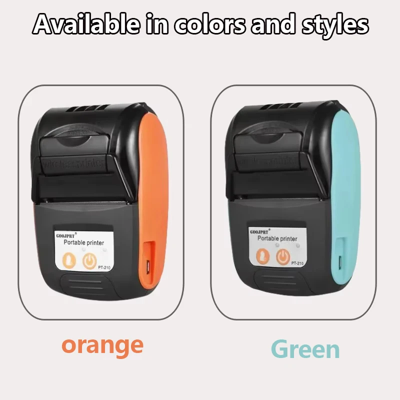 58mm Mini Portable Thermal Printer Bluetooth Ticket Bill Receipt POS Printer for Business for iOS/Android Mobile Phone