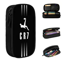 CR7 C-Cristiano Pen Box Double Layer Large Capacity Office Accessories Cr7 Pencil Case Stationery Gift 1