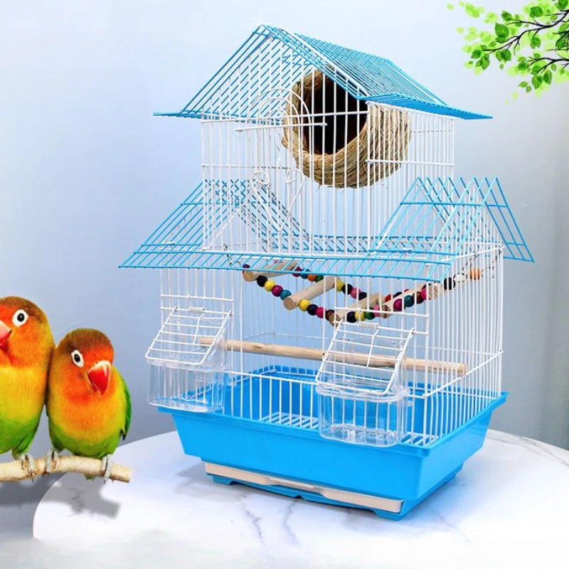 Passaros Metal Bird House Mangiatoia Per Pappagalli Outdoor Rabbit Bird Cage Accessori Canarios Gabbia Per Uccelli Pet Supplies Cy50Bc