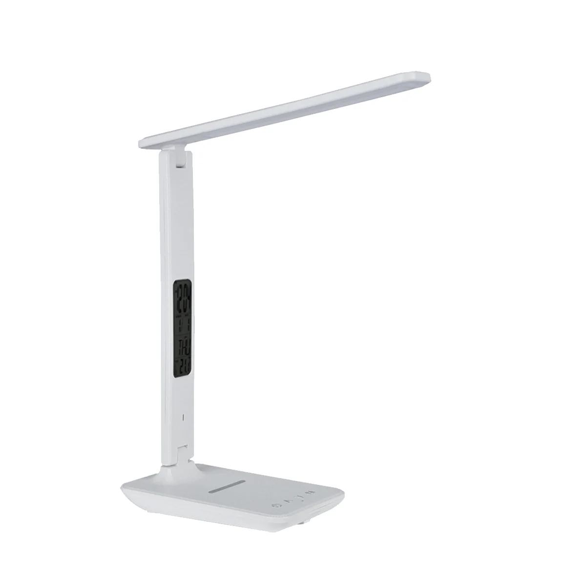 

LED Desk Lamp with Wireless Charger, USB Charging Port, with Clock, Alarm, Date, Desk Office-US Plug